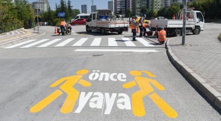 BAŞKENT TRAFİĞİNDE ÖNCELİK YAYA’DA…
