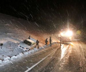 KAR Ulaşımı aksattı