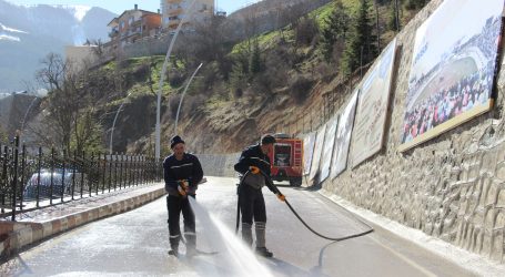 ARTVİN BELEDİYESİ BAHAR TEMİZLİĞİNE BAŞLADI