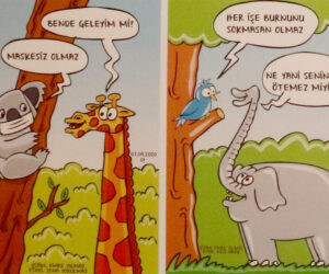 KARANTİNA GÜNLERİNİN KARİKATÜRLERİ DOĞAN TAŞDELEN ÇSM’DE