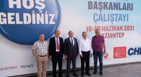 CHP’Lİ BAŞKANLAR GAZİANTEP’TE ÇALIŞTAYDA BİR ARAYA GELDİ.