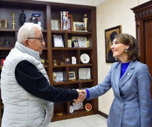 İYİ PARTİ MİLLETVEKİLİ ADAYI EVRİM BALBALOĞLU, BAŞKAN  POSBIYIK’I ZİYARET ETTİ