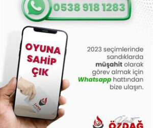 Zafer Partisinden seçmene ”sandık müşahidi ol ” çağrısı