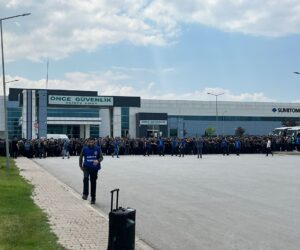 Çankırı’da  Lastik fabrikasında üretim durdu