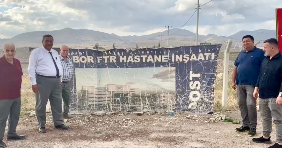 BOR FİZİK TEDAVİ HASTANESİ İNŞAATI “ÇUKUR” KALDI.