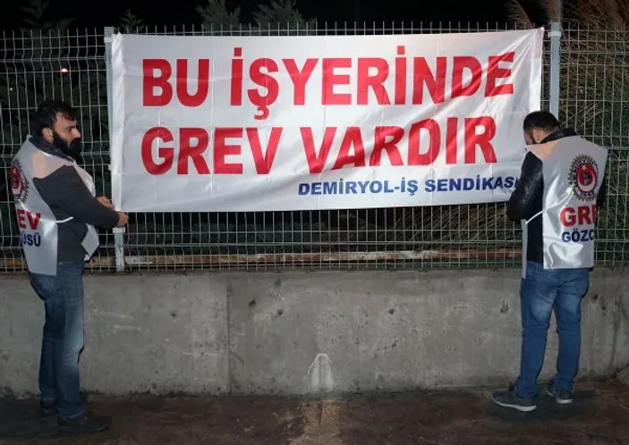 ”BU İŞ YERİNDE GREV VARDIR”