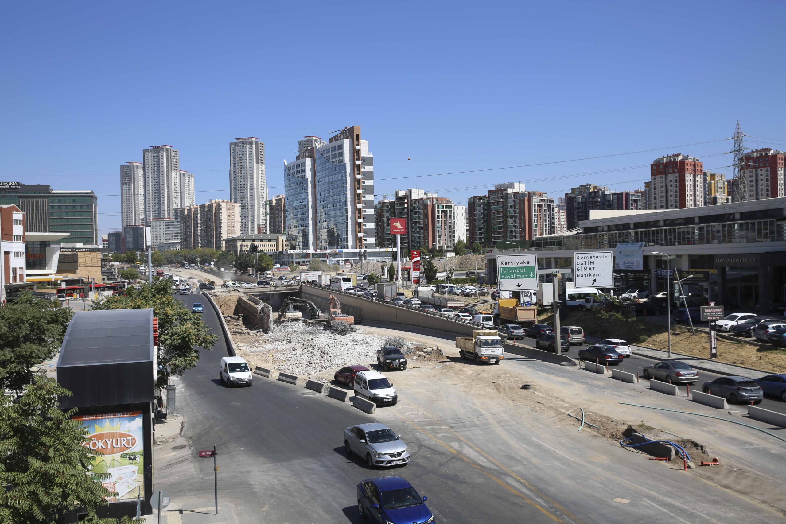 GİMAT ALT GEÇİDİ GENİŞLETİLİYOR, FSM BULVARI’NDA KÖPRÜ İNŞAATI DEVAM EDİYOR