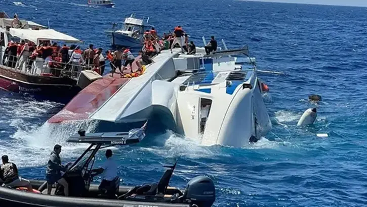 Girne açıklarında batan geminin Kaptanı kendini savundu; GEMİ ALABORA oldu….